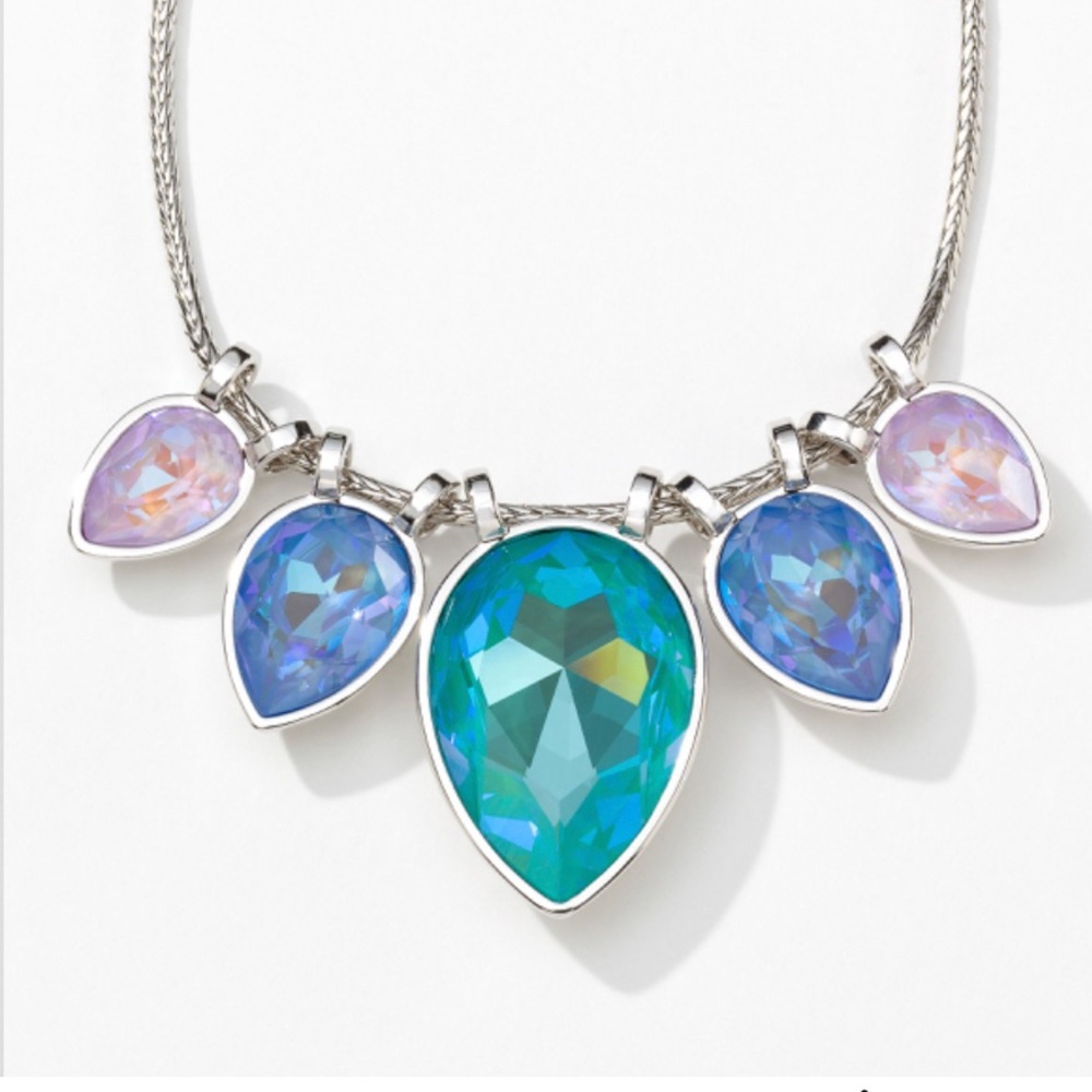 Touchstone Crystal by Swarovski change of‎ Pace Necklace, Laguna